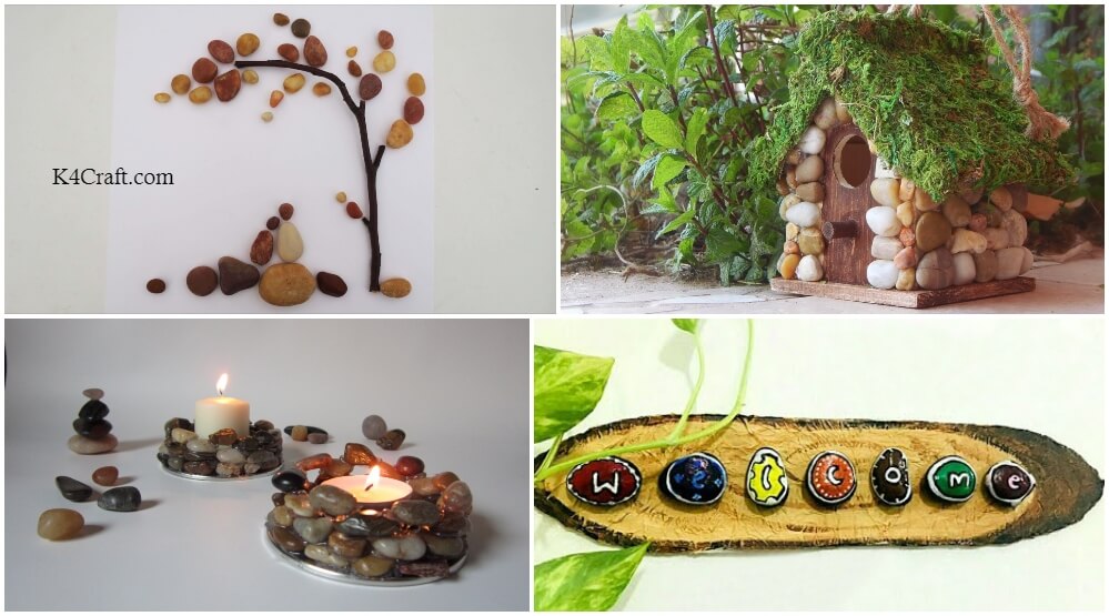 DIY Natural Stone Art & Crafts for Home Decor - K4 Craft